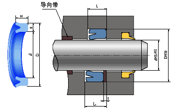 軸、孔兩用ZZKY型密封圈（UHS型）